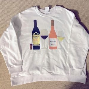 Queen of Sparkles Wine Sweatshirt